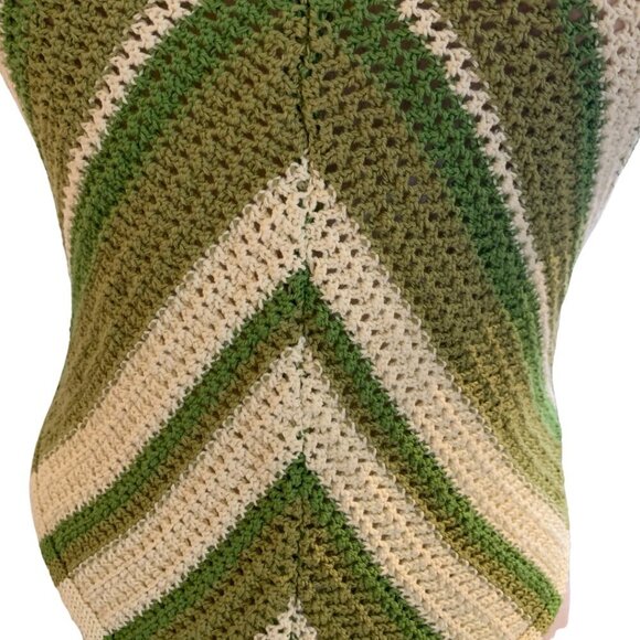 Free People Beach June Striped Fauxchet Sweater Halter Top Womens Size Large - Picture 6 of 9